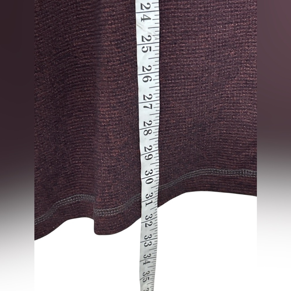 Men’s RedHead Brand Co Thermal Pullover Sweater XL Burgundy Quarter Zip - Picture 5 of 9